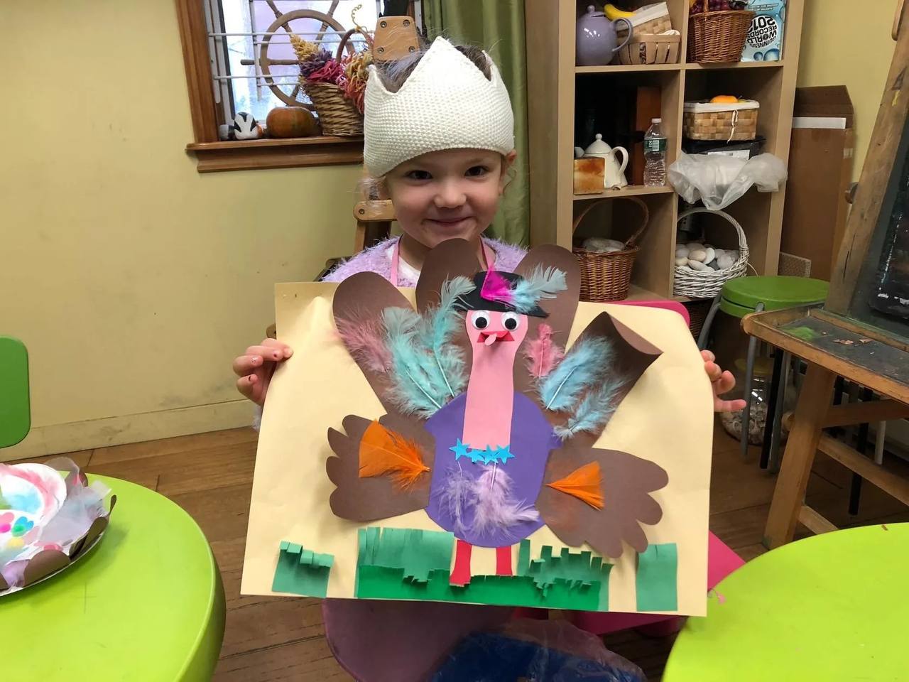 Children participating in art projects